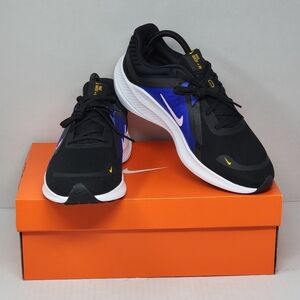 Nike Quest 5 Running Shoes Black White Blue DD9291-003 Women's Size 11 New